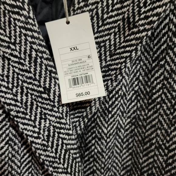 A NEW DAY WOMEN'S BLACK & WHITE TOP OVER COAT SIZE XXL - Picture 6 of 13